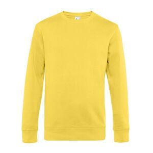 B&C Mens King Crew Neck Sweater / Yellow Fizz
